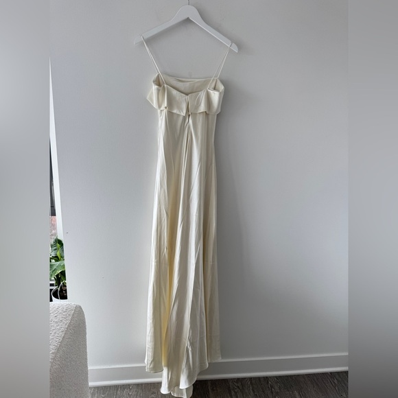 REFORMATION NWT Jovie Silk Ivory Dress - Picture 10 of 13